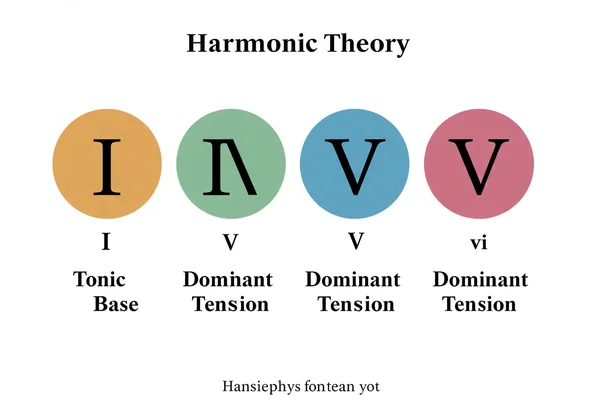 Visual explanation of I, V, IV, vi Roman numerals