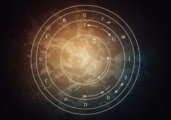 Circle of Fifths illustrating subtle key changes or modulations.