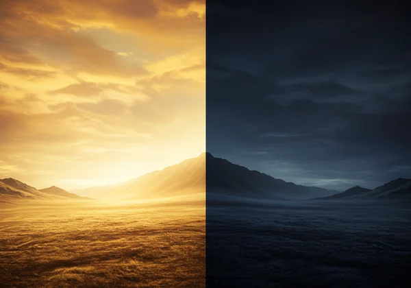 Visual of major/minor keys shifting emotional mood